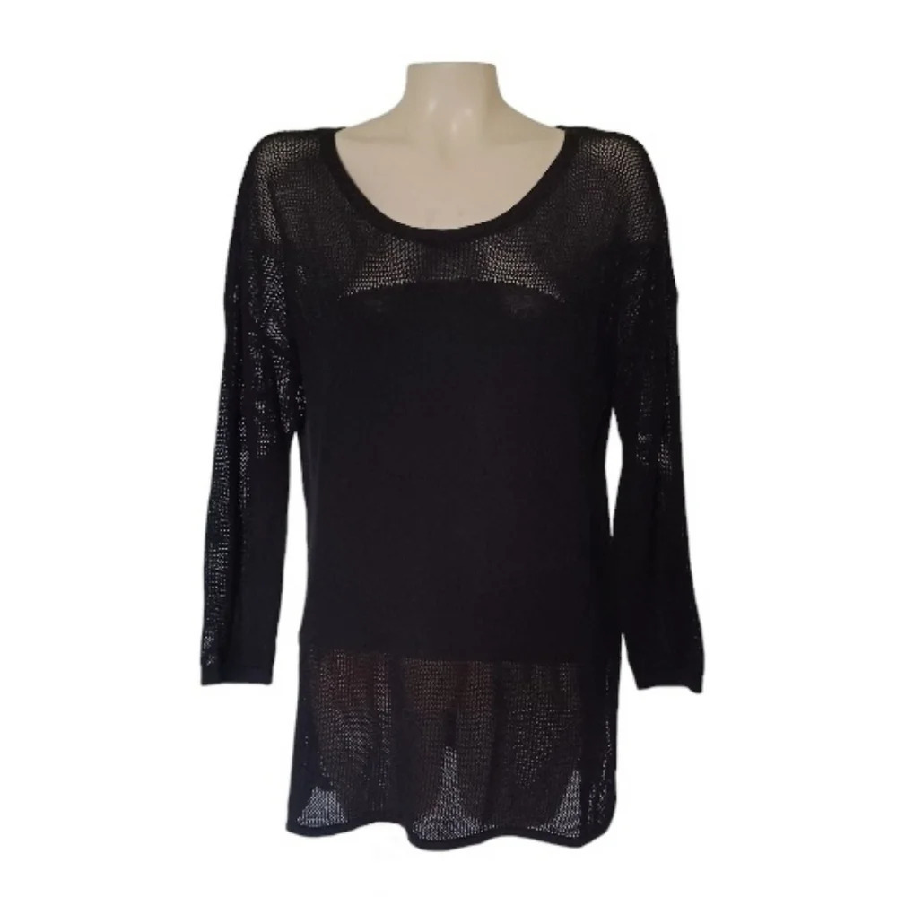 Simply Noelle Mesh Pannel Sweater  Tunic Whimsigoth Going Out Emo Indie Sleeze